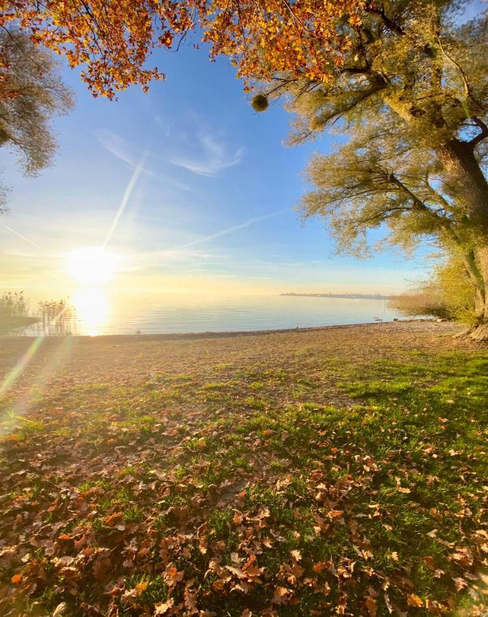 Ferien-Apartment Seewiesen Mit Privatstrand Friedrichshafen Dış mekan fotoğraf